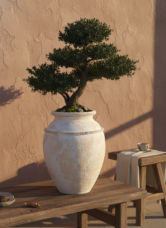 Vaso terracota artesanal Tamar A feito à mão Portugal, decoração wabi-sabi, minimalista, rústico, mediterrânico, e outras. Decoração e design de interiores; decoração e design biofílico;