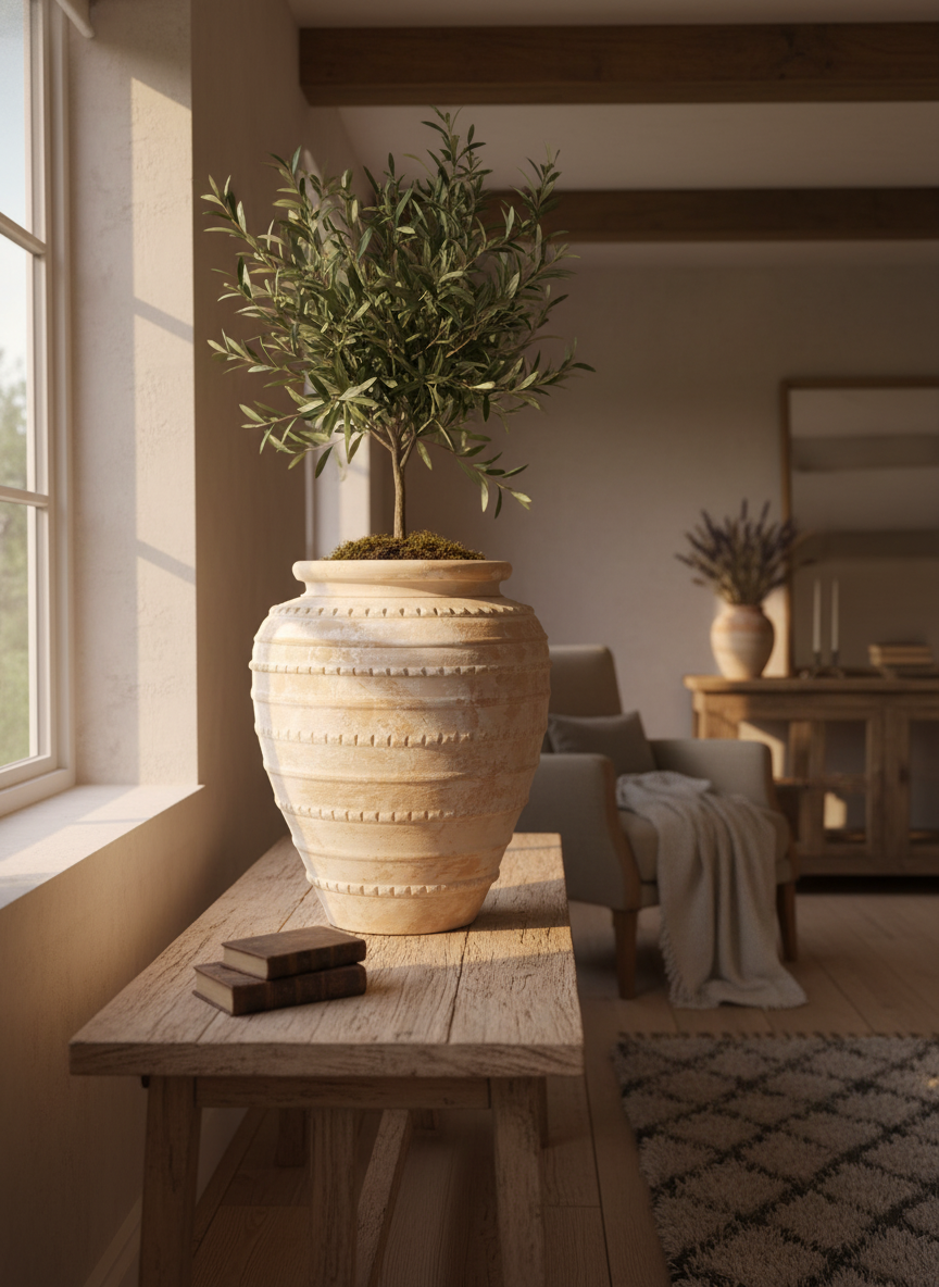Vaso terracota artesanal Marua A feito à mão Portugal, decoração wabi-sabi, minimalista, rústico, mediterrânico, e outras. Decoração e design de interiores; decoração e design biofílico;