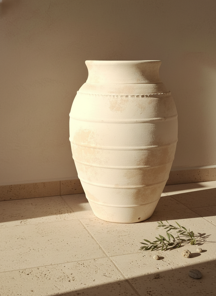 Vaso terracota artesanal LAMOUR F feito à mão Portugal. Decoração sustentável;decoração e design biofílico; Decoração minimalista, wabi-sabi, rústica, mediterrânico e farmehouse. Design de interiores;