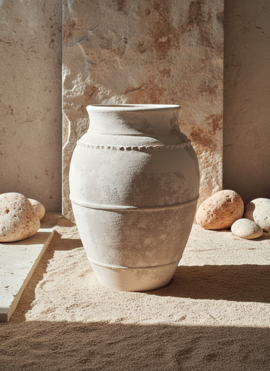 Vaso terracota artesanal LAMOUR E feito à mão Portugal. Decoração sustentável; Design de interiores; decoração e design biofílico; Decoração minimalista, wabi-sabi, rústica, mediterrânico e farmehouse.