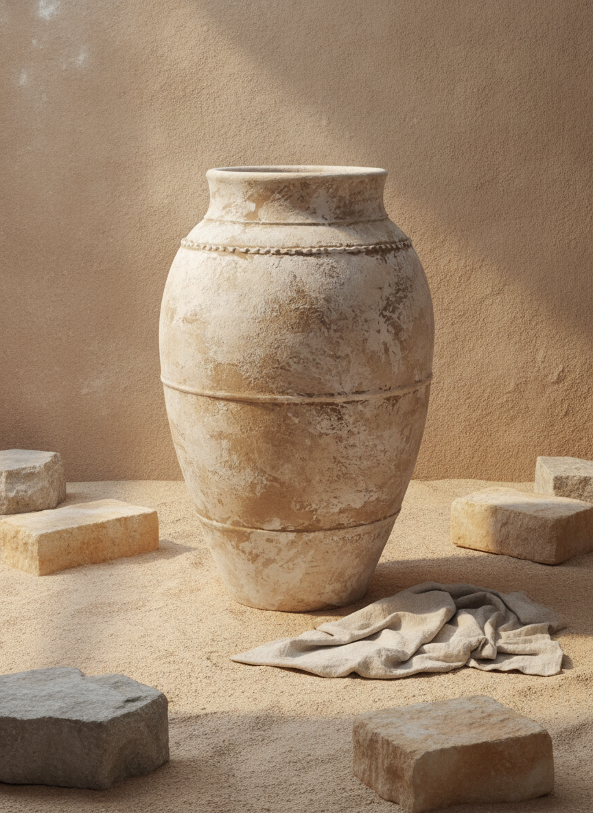 Vaso terracota artesanal EXC 24, handmade em Portugal. Decoração orgânica. Design de interiores sustentável; design biofílico. Decoração orgânica; Decoração wabi-sabi, farmhouse, Japandi, minimalista, mediterrânica, cottagecore e moderno.