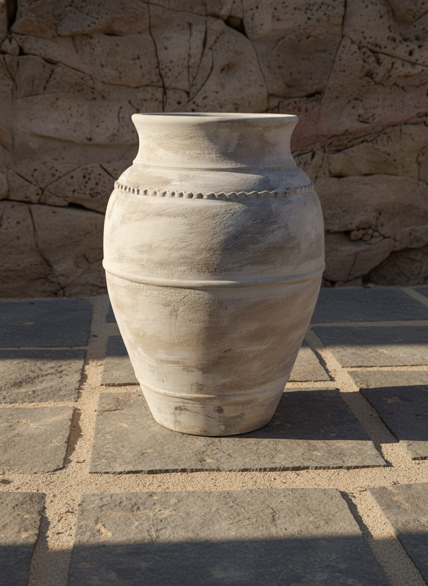 Vaso terracota artesanal LAMOUR D feito à mão Portugal. Decoração sustentável; Decoração e design de interiores; decoração e design biofílico; Decoração minimalista, wabi-sabi, rústica, mediterrânico e farmehouse.