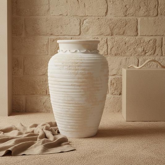 Vaso terracota artesanal EXCLUSIVO Y.2 feito à mão Portugal. Decoração sustentável; decoração e design biofílico; Decoração minimalista, wabi-sabi, rústica, mediterrânico e farmehouse. Design de interiores;