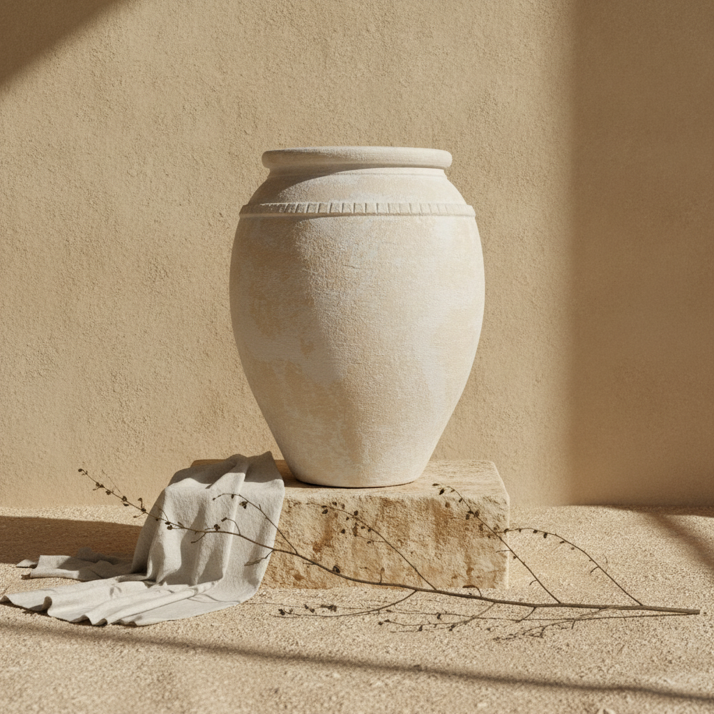 Vaso terracota artesanal Luma A feito à mão Portugal, decoração wabi-sabi, minimalista, rústico, mediterrânico, e outras. Decoração e design de interiores; decoração e design biofílico;