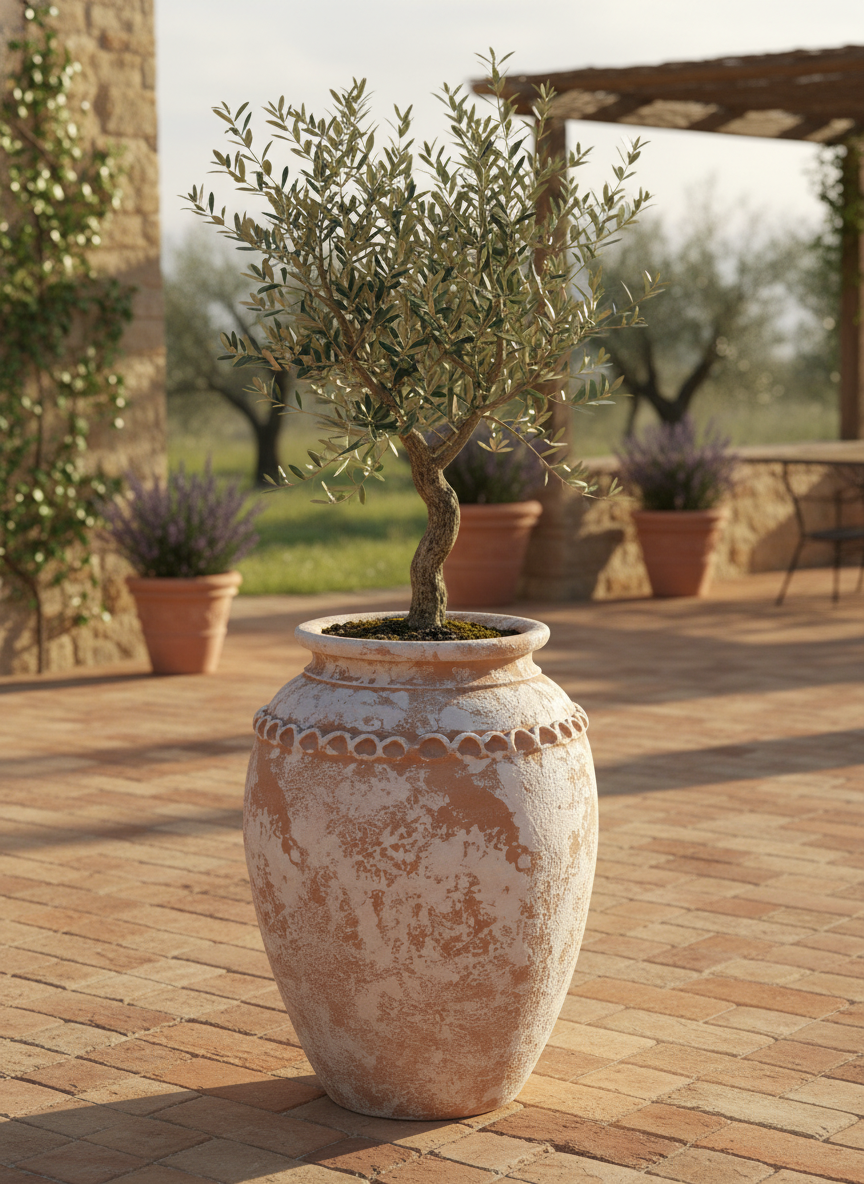 Vaso terracota artesanal Tamar B feito à mão Portugal, estilo wabi-sabi, minimalista, rústico, mediterrânico, Japandi e farmehouse. Decoração de interiores; design biofílico;