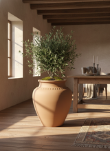 Vaso terracota artesanal Kora A feito à mão Portugal, decoração wabi-sabi, minimalista, rústico, mediterrânico, e outras. Decoração e design de interiores; decoração e design biofílico;