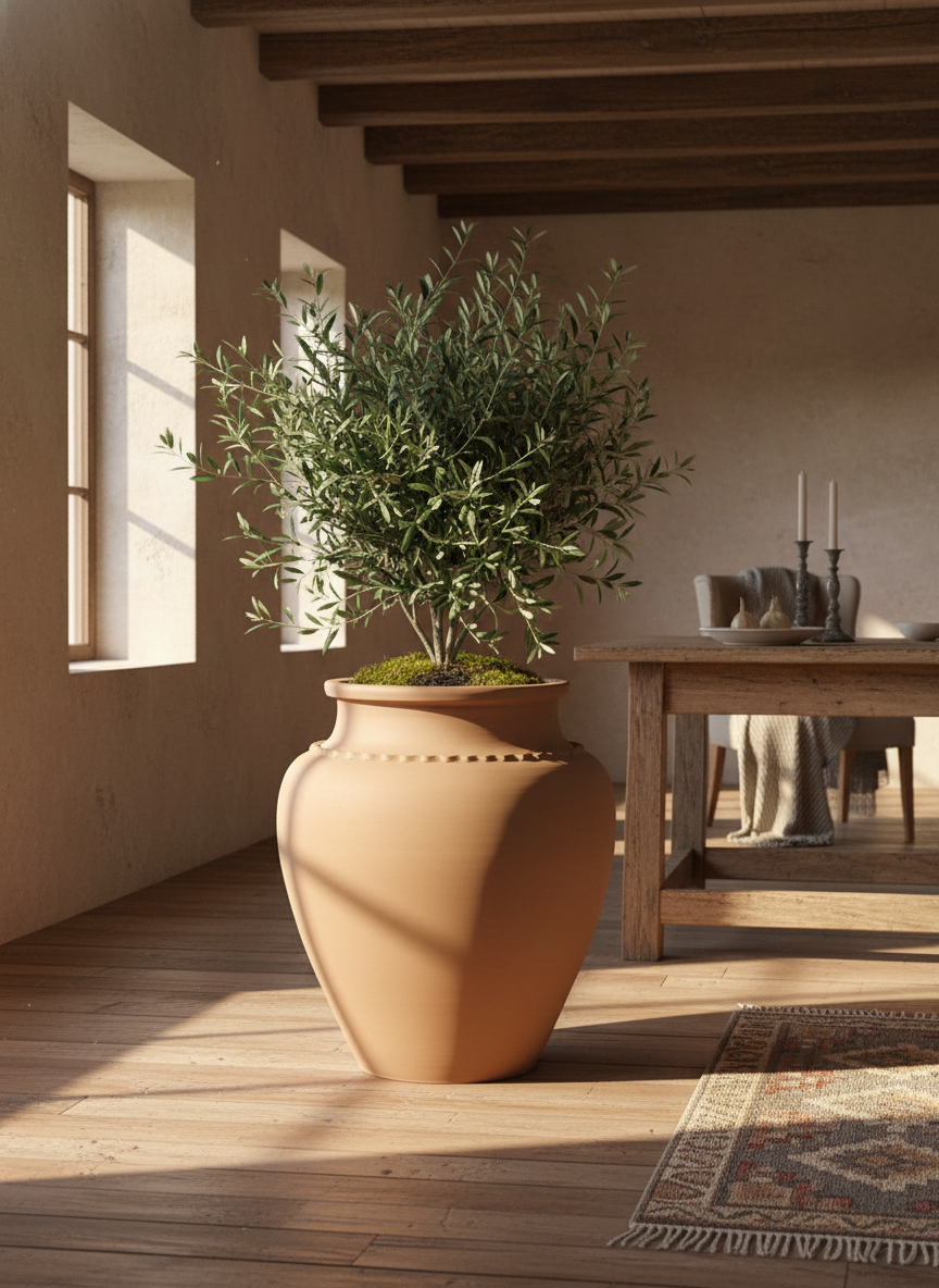 Vaso terracota artesanal Kora A feito à mão Portugal, decoração wabi-sabi, minimalista, rústico, mediterrânico, e outras. Decoração e design de interiores; decoração e design biofílico;