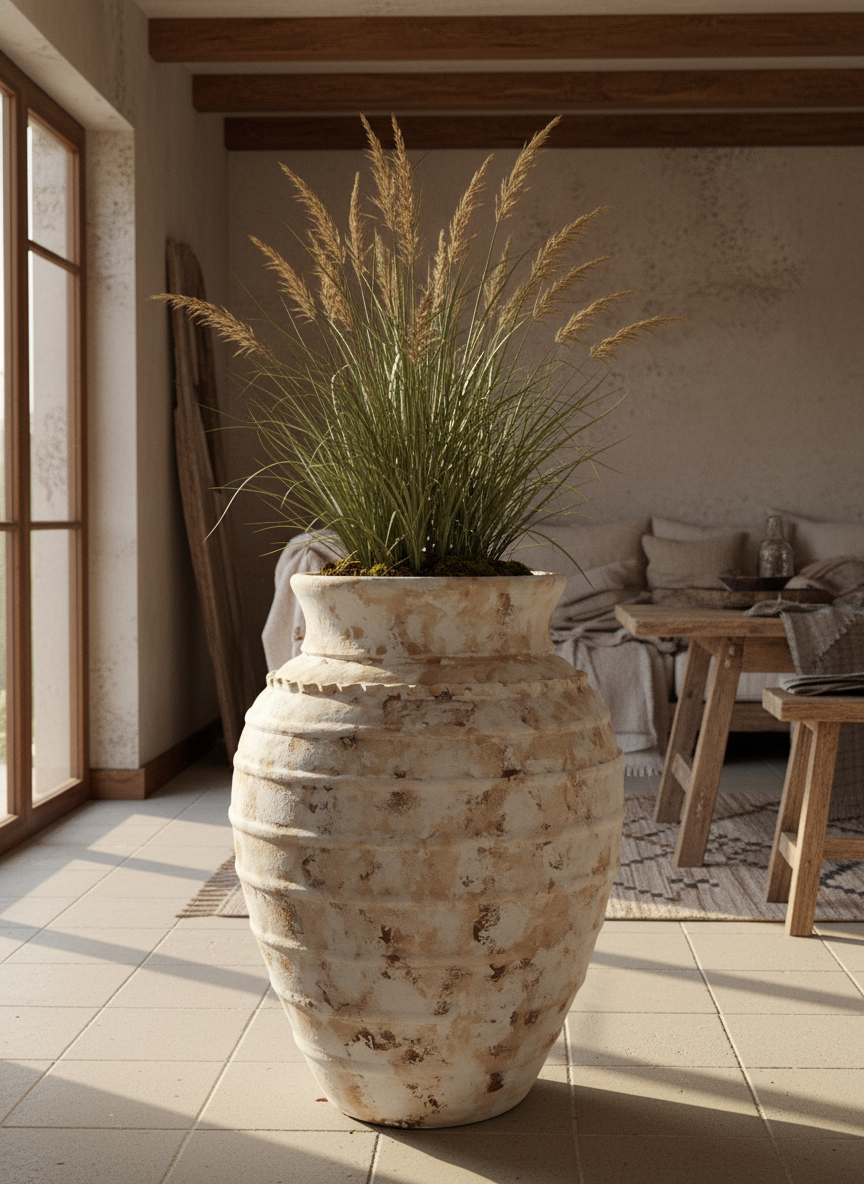 Vaso terracota artesanal Exclusivo 1 feito à mão Portugal, decoração wabi-sabi, minimalista, rústico, mediterrânico, e outras. Decoração e design de interiores; decoração e design biofílico;