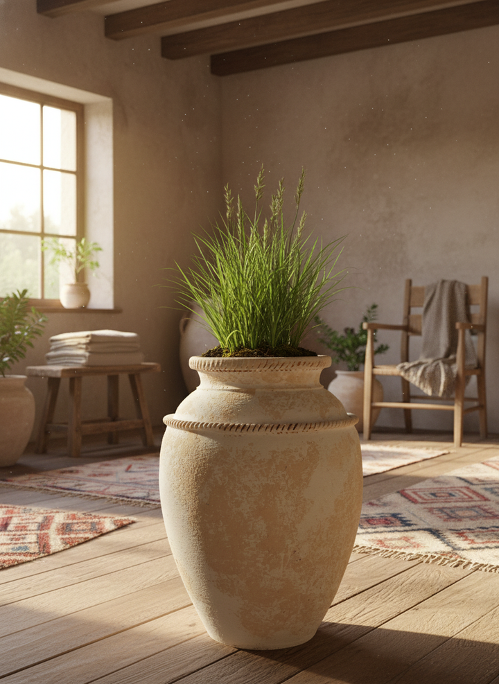 Vaso terracota artesanal Tamar A feito à mão Portugal, decoração wabi-sabi, minimalista, rústico, mediterrânico, e outras. Decoração e design de interiores; decoração e design biofílico; 