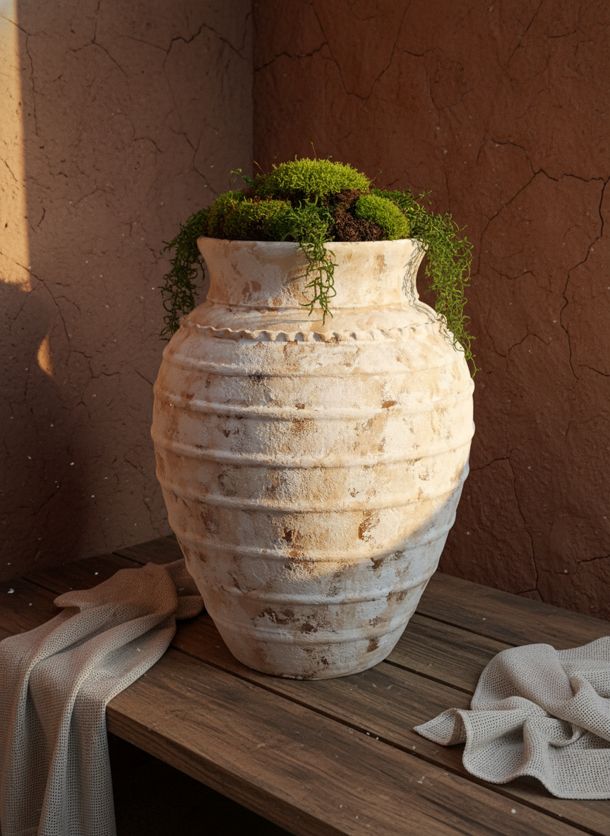 Vaso terracota artesanal Exclusivo 1 feito à mão Portugal, decoração wabi-sabi, minimalista, rústico, mediterrânico, e outras. Decoração e design de interiores; decoração e design biofílico;