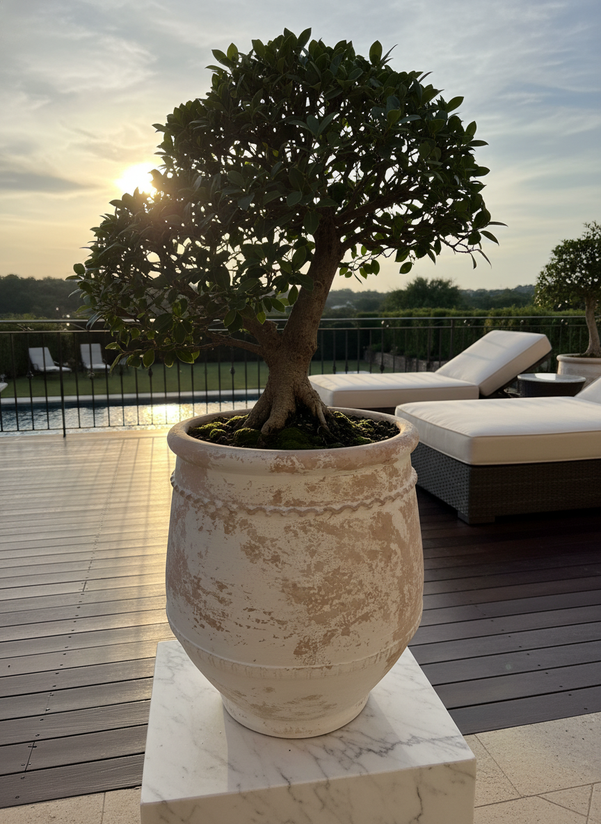 Vaso terracota artesanal Alba F feito à mão Portugal. Decoração Wabi-sabi, minimalista, rústico, farmhouse e moderno. Decoração e design de interiores; design biofílico; decoração sustentável.