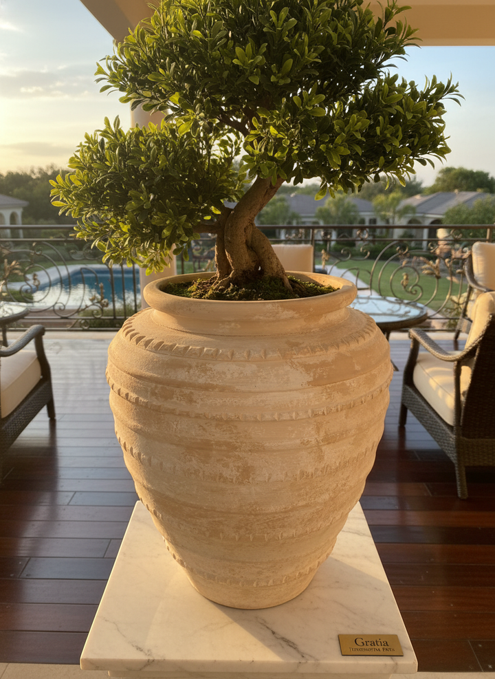 Vaso terracota artesanal Marua A feito à mão Portugal, decoração wabi-sabi, minimalista, rústico, mediterrânico, e outras. Decoração e design de interiores; decoração e design biofílico; 