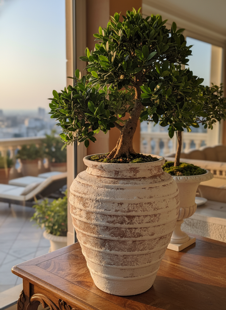 Vaso terracota artesanal Marua H, feito à mão Portugal. Decoração sustentável. Estilo wabi-sabi, minimalista, rústico, mediterrânico, e outras. Design de interiores; design biofílico;
