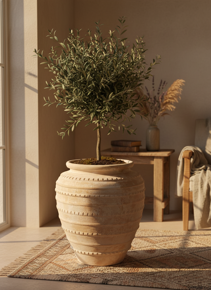 Vaso terracota artesanal Marua A feito à mão Portugal, decoração wabi-sabi, minimalista, rústico, mediterrânico, e outras. Decoração e design de interiores; decoração e design biofílico; 