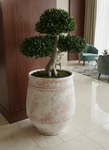Vaso terracota artesanal Alba E feito à mão Portugal, decoração Wabi-sabi, minimalista, rústico, farmhouse e moderno. Decoração e design de interiores; decoração e design biofílico;
