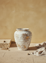Vaso terracota artesanal Marua M, artesanal - made in Portugal. Decoração sustentável. Estilo wabi-sabi, minimalista, rústico, mediterrânico, e outras. Design de interiores; design biofílico;