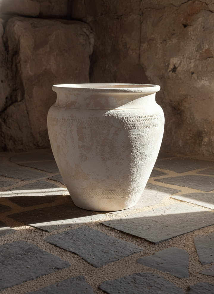 Vaso terracota artesanal Alura C made in Portugal, decoração wabi-sabi, minimalista, rústico, mediterrânico, e outras. Decoração e design de interiores; decoração e design biofílico;