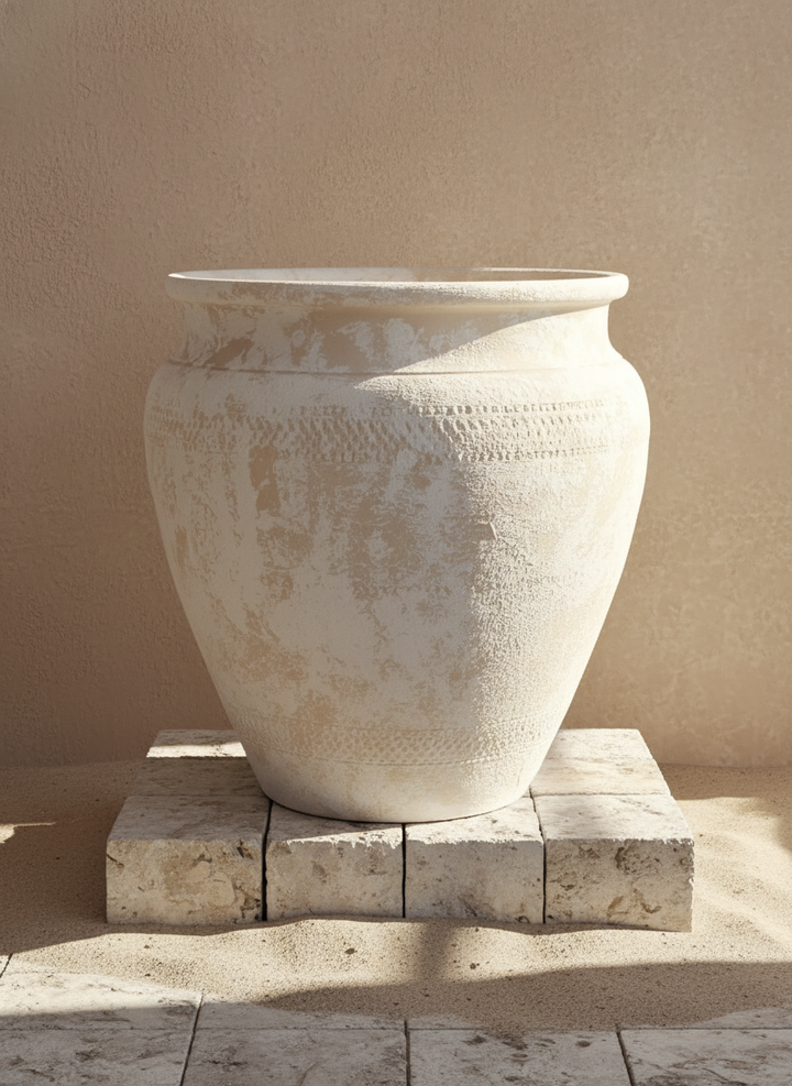 Vaso terracota artesanal Alura C made in Portugal, decoração wabi-sabi, minimalista, rústico, mediterrânico, e outras. Decoração e design de interiores; decoração e design biofílico;