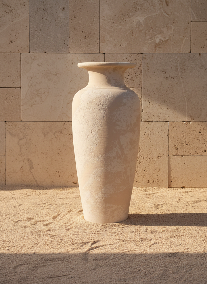 Vaso terracota artesanal  EXC 13, handmade em Portugal. Decoração orgânica; cottagecore, wabi-sabi, farmhouse, Japandi, minimalista, mediterrânica e moderno. Design de interiores sustentável; design biofílico;