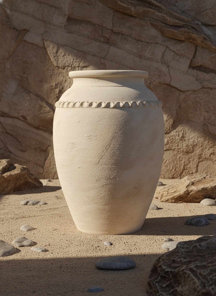 Vaso terracota artesanal  EXC 16, handmade em Portugal.  Design de interiores, decoração sustentável; design biofílico; Decoração wabi-sabi, farmhouse, Japandi, minimalista, mediterrânica, cottagecore e moderno