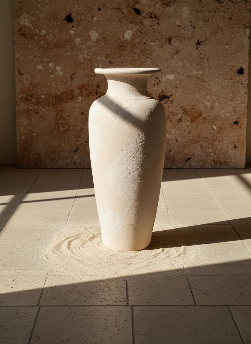 Vaso terracota artesanal  EXC 13, handmade em Portugal. Decoração orgânica; cottagecore, wabi-sabi, farmhouse, Japandi, minimalista, mediterrânica e moderno. Design de interiores sustentável; design biofílico;