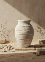 Vaso terracota artesanal LAMOUR C feito à mão Portugal. Decoração e design de interiores; decoração e design biofílico; Decoração minimalista, wabi-sabi, rústica, mediterrânico e farmehouse. 