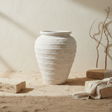 Vaso terracota artesanal Marua A, MADE IN Portugal. Estilo wabi-sabi, minimalista, rústico, mediterrânico, moderno e outras. Decoração sustentável e design de interiores; design biofílico;