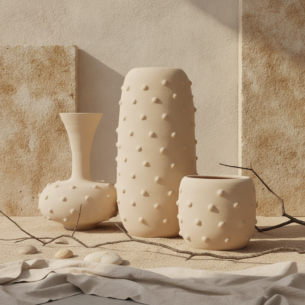 Vaso terracota artesanal  EXC 20, handmade em Portugal.  Decoração wabi-sabi, farmhouse, Japandi, minimalista, mediterrânica, cottagecore e moderno. Design de interiores sustentável; design biofílico. Decoração orgânica;