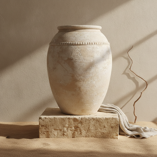 Vaso terracota artesanal  EXC 25, handmade em Portugal. Estilo mediterranico. Decoração orgânica. Design de interiores sustentável; design biofílico; Decoração wabi-sabi, farmhouse, Japandi, minimalista, mediterrânica, cottagecore e moderno.