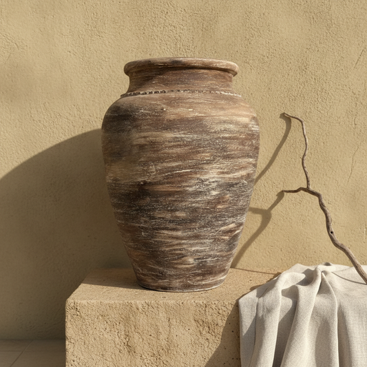 Vaso terracota artesanal RÚSTICO X.1 feito à mão em Portugal. Decoração orgânica.
decoração wabi-sabi, minimalista, rústica, mediterrânica, cottagecore e farmhouse . Decoração e design de interiores; design biofílico;