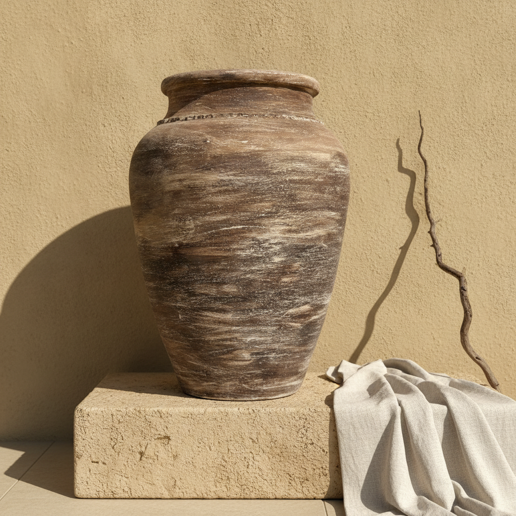 Vaso terracota artesanal RÚSTICO X.1 feito à mão em Portugal. Decoração orgânica.
decoração wabi-sabi, minimalista, rústica, mediterrânica, cottagecore e farmhouse . Decoração e design de interiores; design biofílico;