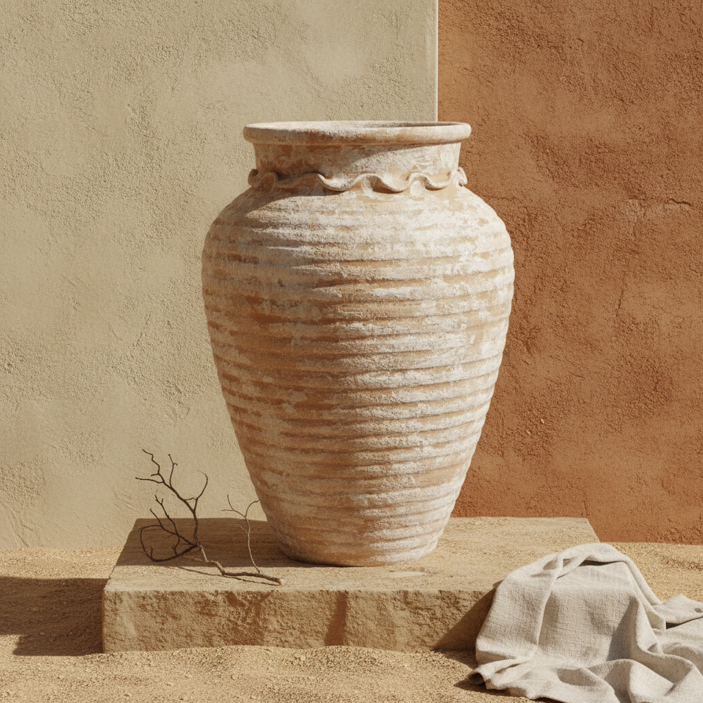 Vaso terracota artesanal EXCLUSIVO 27 feito à mão Portugal. Decoração orgânica; Decoração sustentável; decoração e design biofílico; Decoração minimalista, wabi-sabi, rústica, mediterrânico e farmehouse.  Design de interiores; 