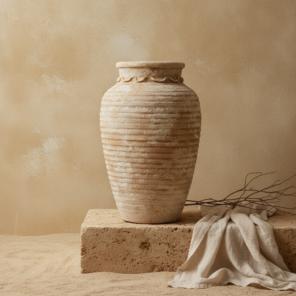 Vaso terracota artesanal EXCLUSIVO 27 feito à mão Portugal. Decoração orgânica; Decoração sustentável; decoração e design biofílico; Decoração minimalista, wabi-sabi, rústica, mediterrânico e farmehouse.  Design de interiores; 