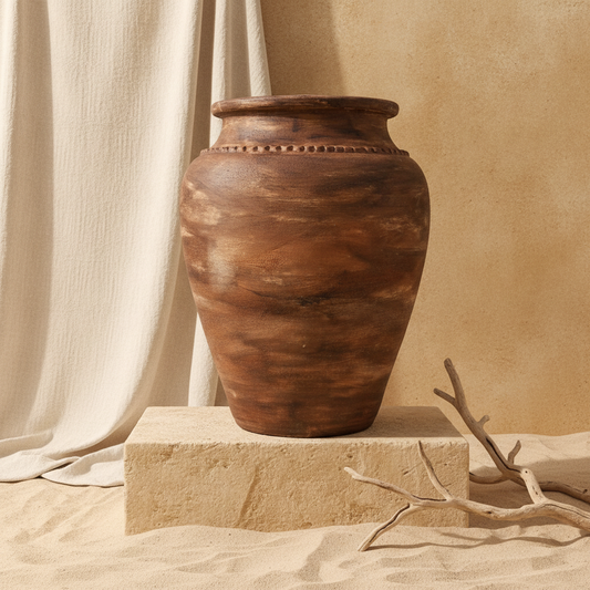 Vaso terracota artesanal RÚSTICO Z.2 made in Portugal. Decoração wabi-sabi, minimalista, rústico, mediterrânico, Japandi e farmehouse. Decoração e design de interiores; decoração e design biofílico; Decoração orgânica