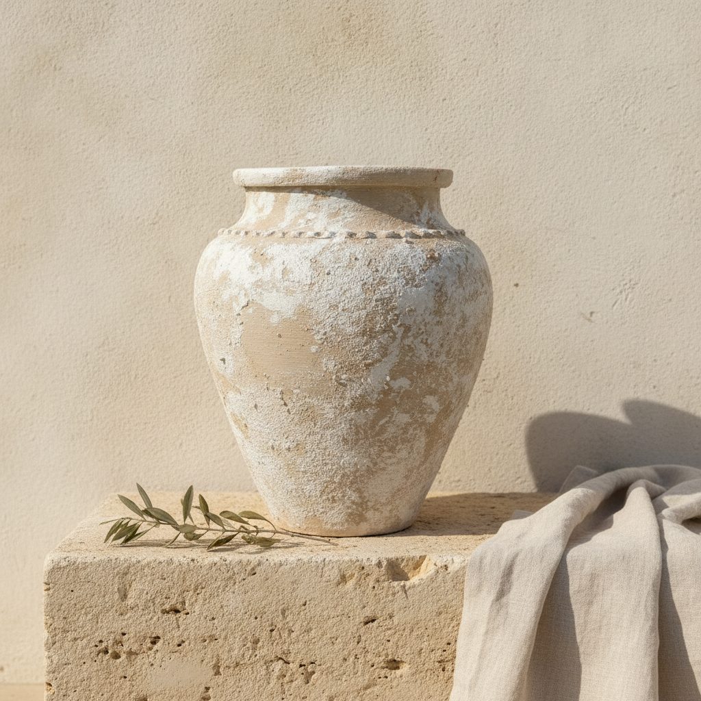 Vaso terracota artesanal  EXC 28, handmade em Portugal. Design de interiores sustentável; design biofílico; Decoração orgânica; Decoração wabi-sabi, farmhouse, Japandi, minimalista, mediterrânica, cottagecore e moderno