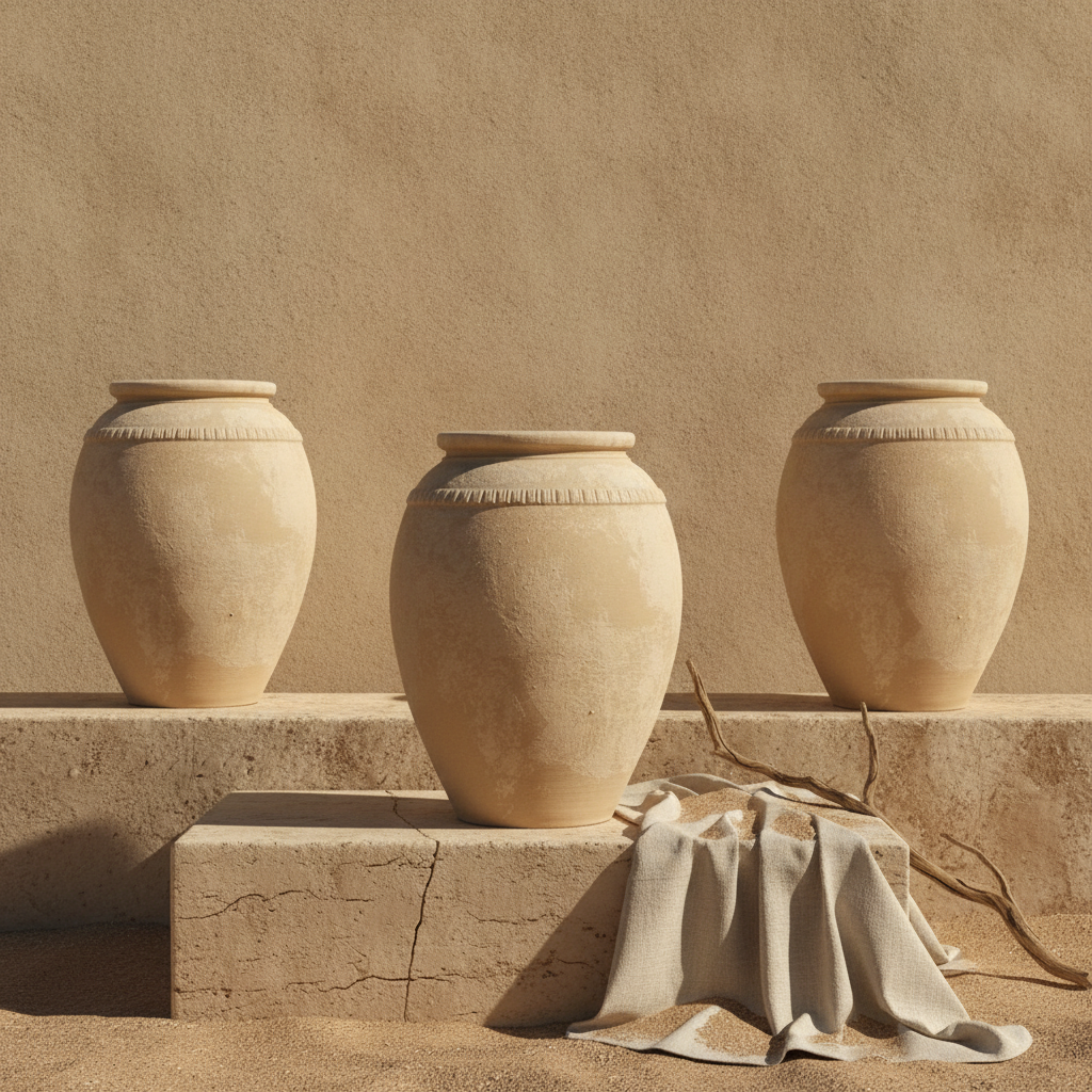 Vaso terracota artesanal Luma C feito à mão Portugal, decoração wabi-sabi, minimalista, rústico, mediterrânico, Japandi e farmehouse. Decoração e design de interiores; decoração e design biofílico;