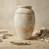 Vaso terracota artesanal Tamar K feito à mão Portugal. Decoração organica em terracota; Decoração de interiores;  Design biofílico; 
