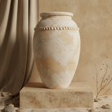Vaso terracota artesanal Tamar K feito à mão Portugal. Decoração organica em terracota; Decoração de interiores;  Design biofílico; 