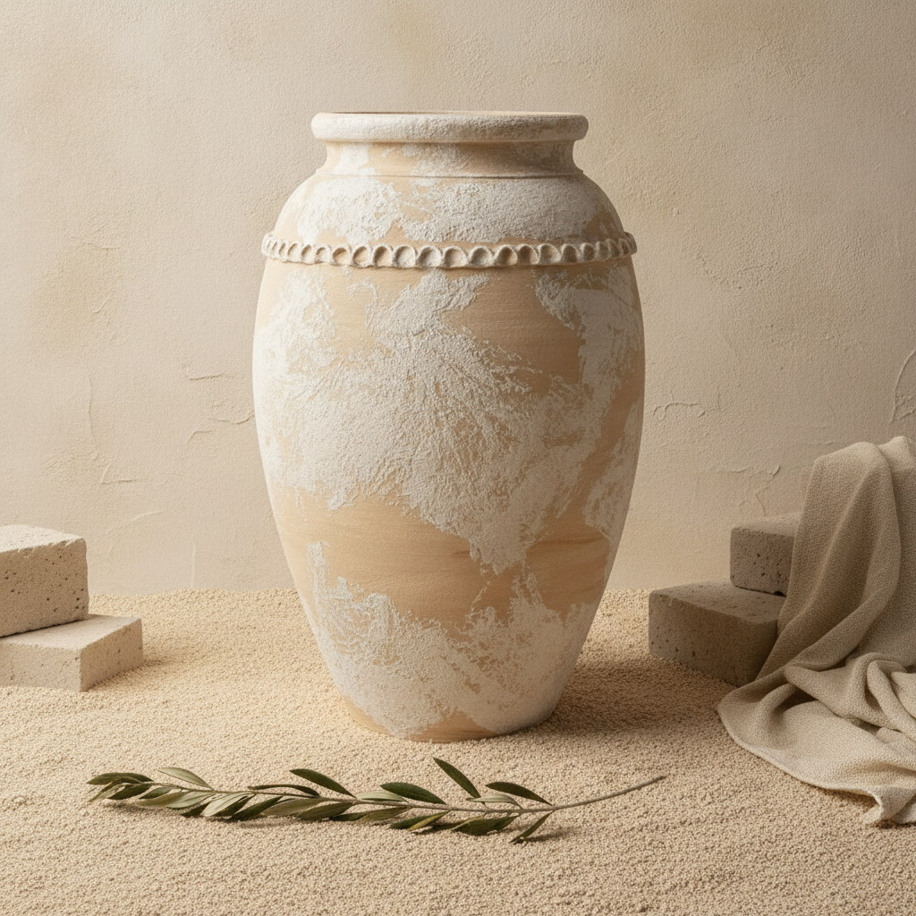 Vaso terracota artesanal Tamar K feito à mão Portugal. Decoração organica em terracota; Decoração de interiores;  Design biofílico; 