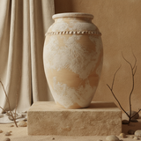 Vaso terracota artesanal Tamar K feito à mão Portugal. Decoração organica em terracota; Decoração de interiores;  Design biofílico; 