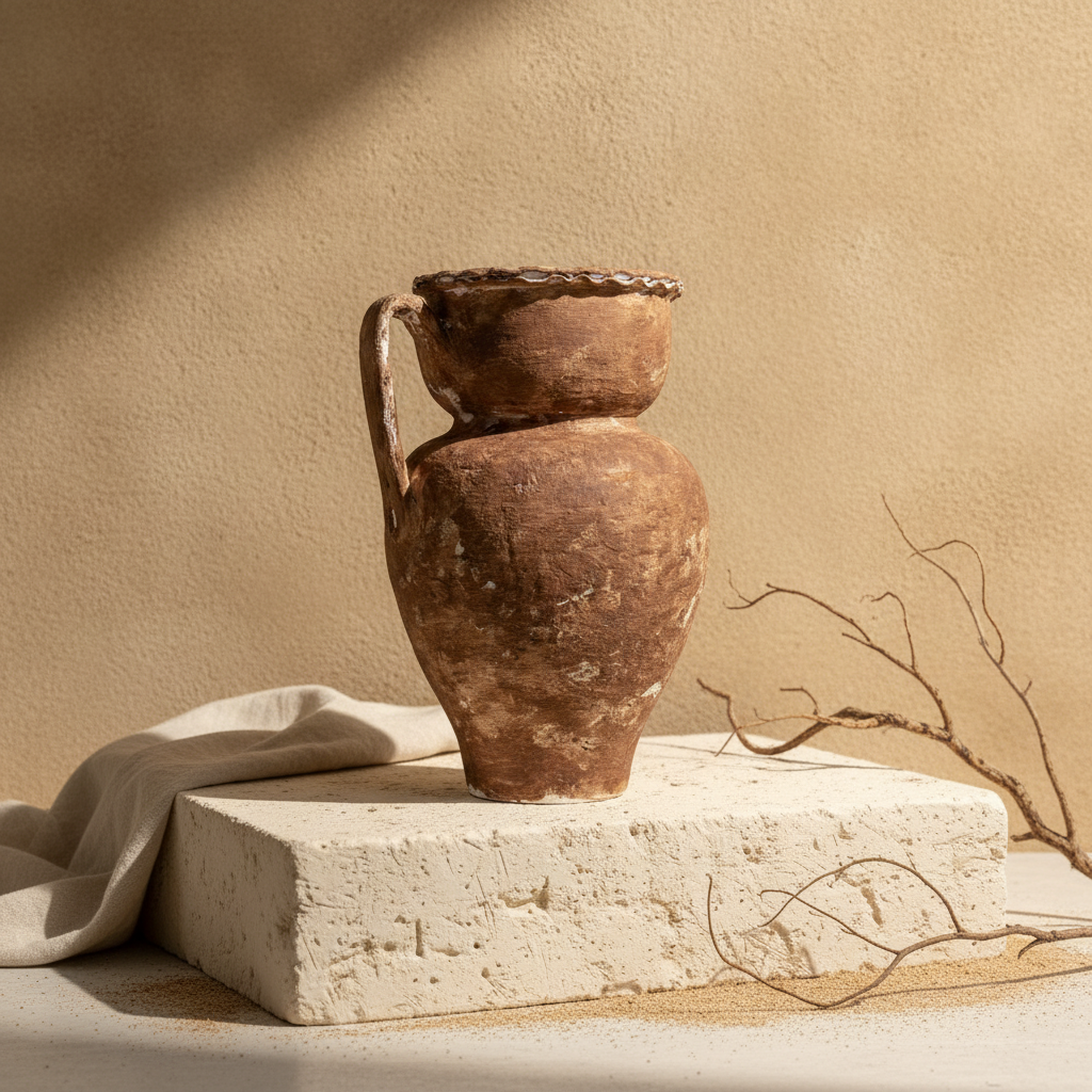 Vaso terracota artesanal RÚSTICO R.1 feito à mão Portugal. Decoração Orgânica;  Estilo wabi-sabi, minimalista, rústico, mediterrânico, Japandi e farmehouse. Decoração de interiores;  design biofílico;