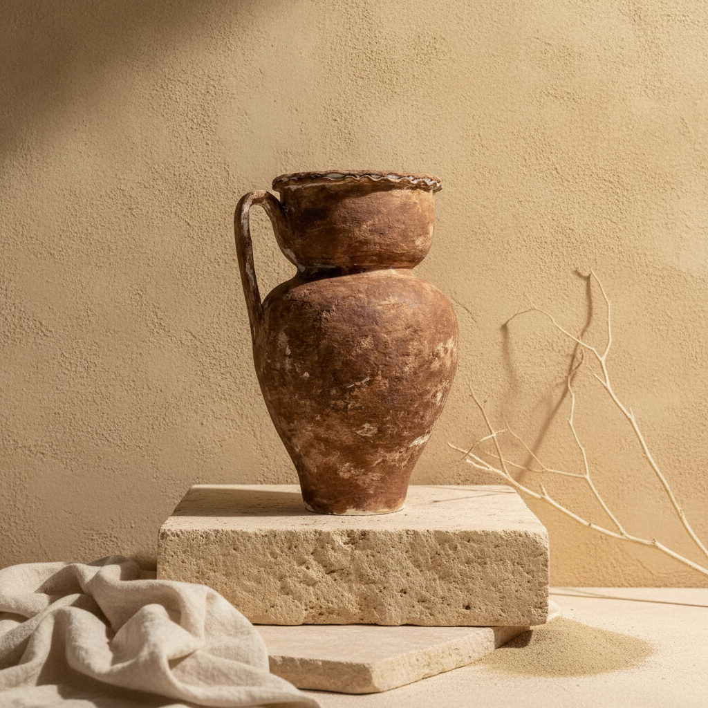 Vaso terracota artesanal RÚSTICO R.1 feito à mão Portugal. Decoração Orgânica;  Estilo wabi-sabi, minimalista, rústico, mediterrânico, Japandi e farmehouse. Decoração de interiores;  design biofílico;