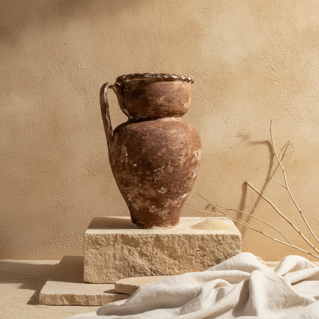 Vaso terracota artesanal RÚSTICO R.1 feito à mão Portugal. Decoração Orgânica;  Estilo wabi-sabi, minimalista, rústico, mediterrânico, Japandi e farmehouse. Decoração de interiores;  design biofílico;