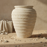 Vaso terracota artesanal Marua O, MADE IN Portugal. Vaso de barrro grande. Decoração orgânica; Estilo wabi-sabi, minimalista, rústico, mediterrânico, moderno e outras. Decoração sustentável e design de interiores; design biofílico;