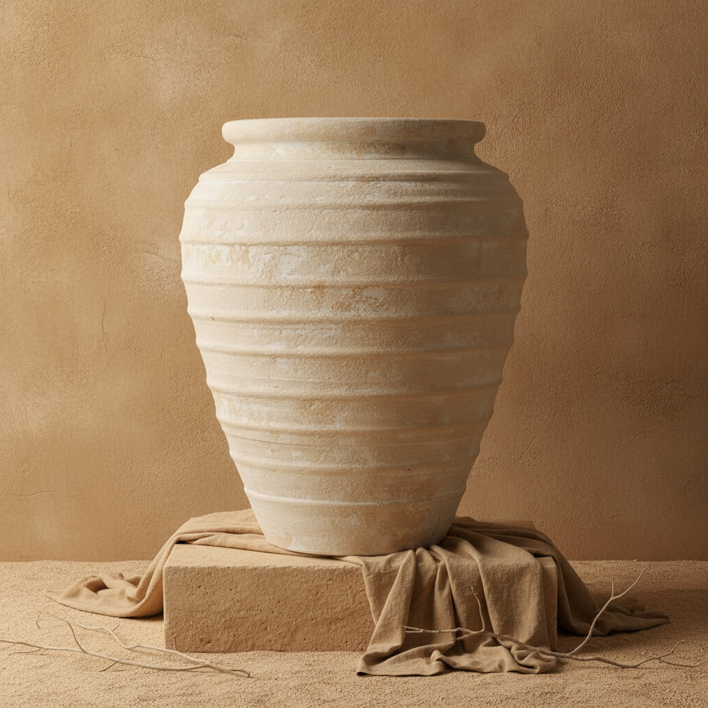 Vaso terracota artesanal Marua O, MADE IN Portugal. Vaso de barrro grande. Decoração orgânica; Estilo wabi-sabi, minimalista, rústico, mediterrânico, moderno e outras. Decoração sustentável e design de interiores; design biofílico;