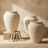 Vaso terracota artesanal Marua O, MADE IN Portugal. Vaso de barrro grande. Decoração orgânica; Estilo wabi-sabi, minimalista, rústico, mediterrânico, moderno e outras. Decoração sustentável e design de interiores; design biofílico;