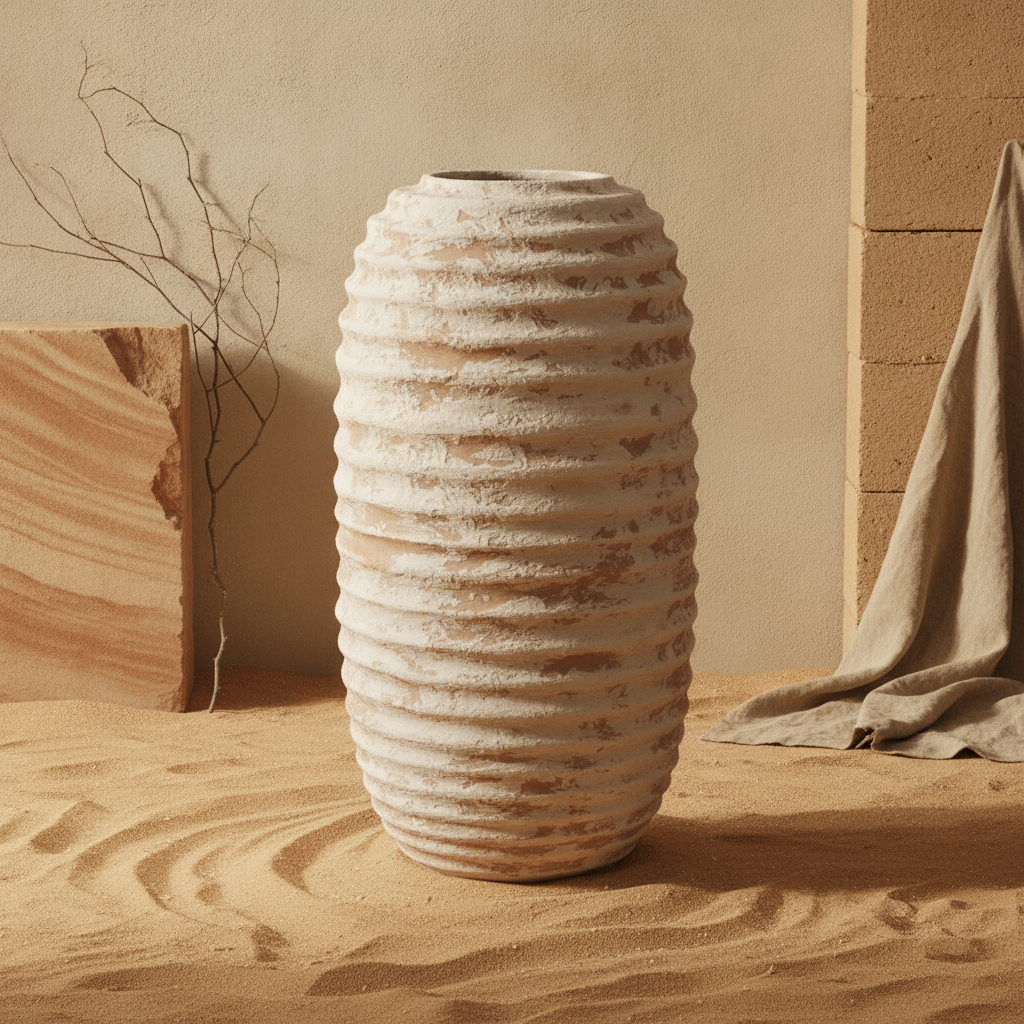 Vaso terracota artesanal  EXC 30, handmade em Portugal. Design de interiores sustentável; design biofílico.   Decoração orgânica;