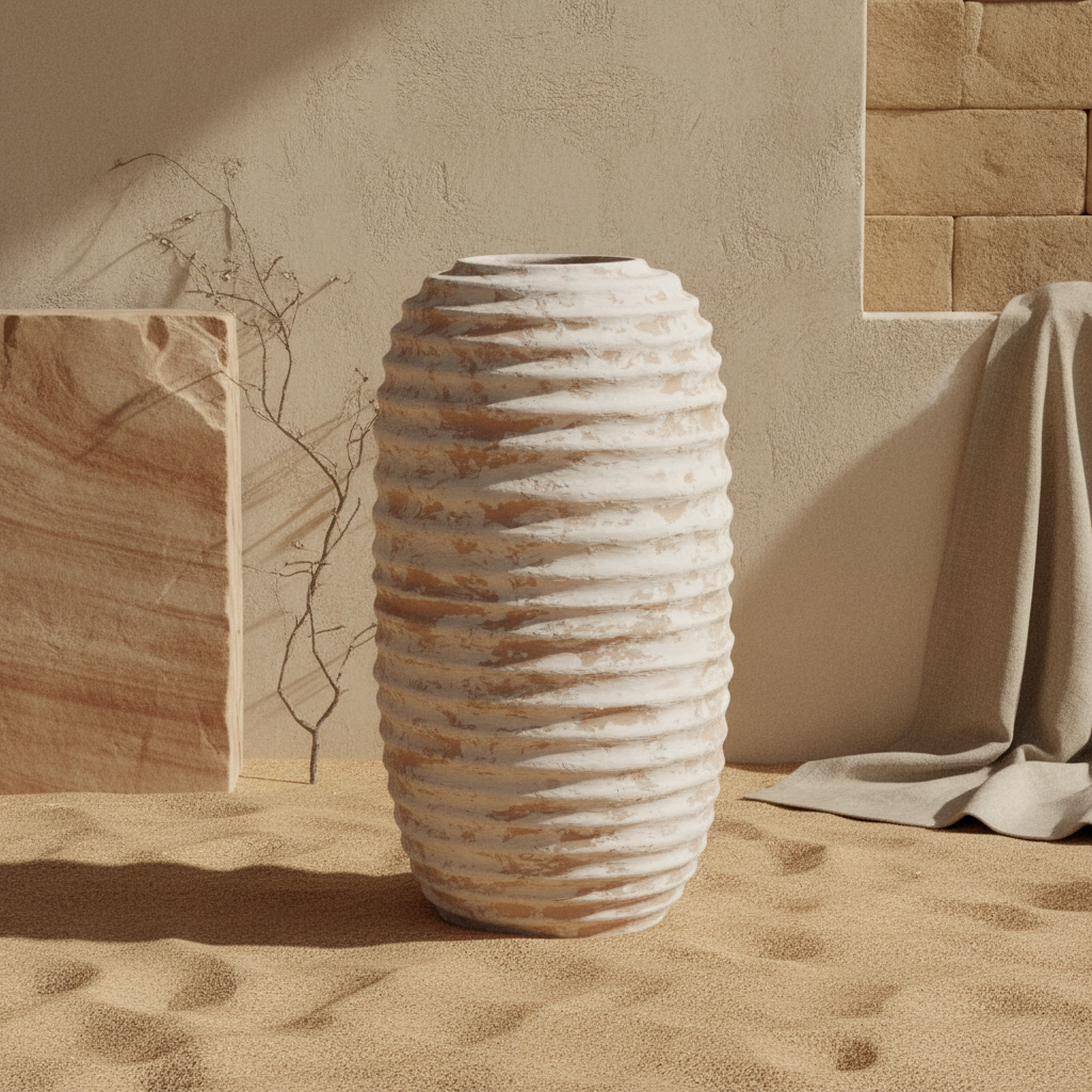 Vaso terracota artesanal  EXC 30, handmade em Portugal. Design de interiores sustentável; design biofílico.   Decoração orgânica;