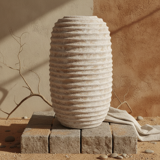 Vaso terracota artesanal  EXC 30, handmade em Portugal. Design de interiores sustentável; design biofílico.   Decoração orgânica;