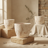 Vaso terracota artesanal Nahura A, handmade. Made in Portugal. Vasos de terracota gigantes. Decoração Orgânica.  decoração wabi-sabi, minimalista, rústico, mediterrânico, e outras. Decoração e design de interiores; decoração e design biofílico;